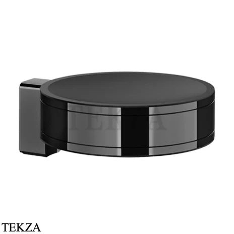 Gessi Pelle Tresse Мыльница настенная круглая 78501-706, Black Metal PVD
