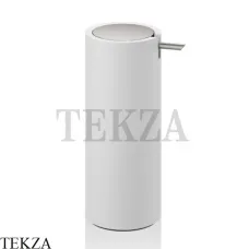 Decor Walther Stone White SSP Настольный дозатор для жидкого мыла или лосьона 0972355, белый матовый-stainless steel