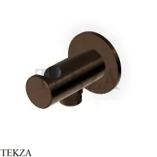 Zucchetti Вывод для душа с держателем Z93933.P21, brushed chocolate PVD
