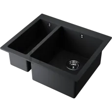 Omoikiri Bosen 59-2A Кухонная мойка Artceramic две чаши 4993821 графит