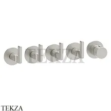 Gessi INCISO SHOWER Термостатический смеситель, 4 потока, внешняя часть 58338-149, Finox Brushed Nickel