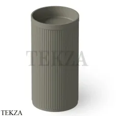 Dea Design Pedestal Basin Раковина напольная рифленая Solid Surface DD2801 450 4, Light Grey №4