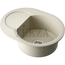 Omoikiri Sakaime 60E Кухонная мойка Tetogranit овальная с крылом 4993121 ваниль