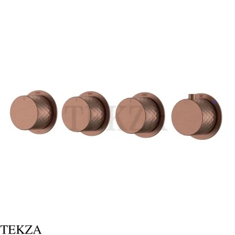 Boheme Stick Diamond Термостат для ванны, 5 потоков, 124-T-5-BRB.1, бронза Brushed