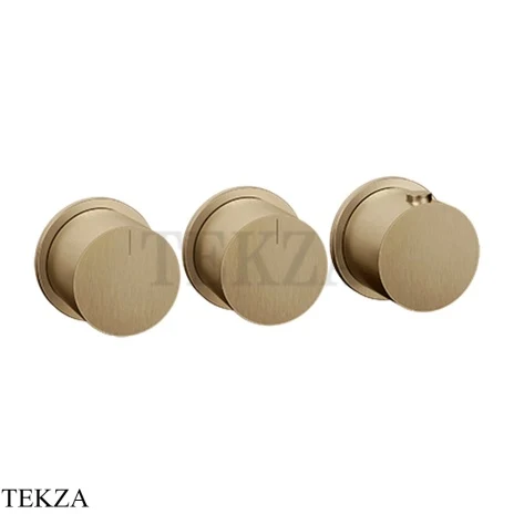 Gessi Habito Bath-shower Термостат на 2 потока, внешняя часть 63434-726, Warm Bronze Br
