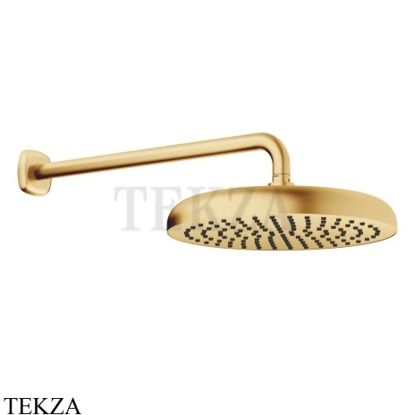 Dornbracht COYA Верхний душ D300 с настенным креплением 28677404-28, латунь сатинированная (23kt Gold)