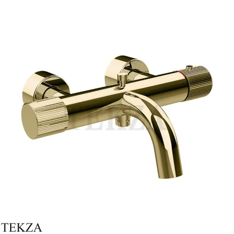 Gessi Habito RIGATO Термостатический смеситель для ванны с изливом 70513-710, Brass PVD