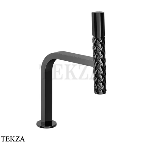 Gessi Pelle Tresse Смеситель для раковины, с донным клапаном 78551-706, Black Metal PVD