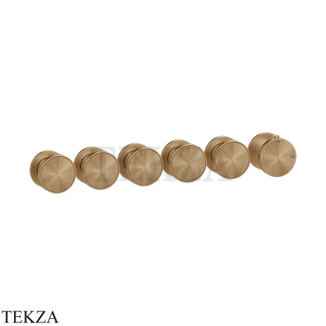 Gessi Origini WARM Термостат для душа 5 потока, внешняя часть 66340-726, Warm Bronze Br