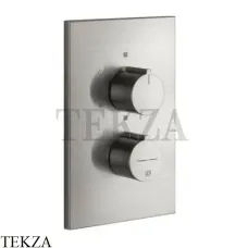 Gessi Emporio Via Manzoni Термостат для душа на 3 выхода, внешняя часть 38796-149, Finox Brushed Nickel