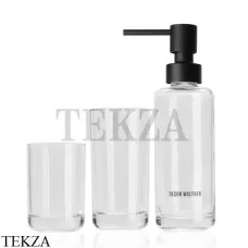 Decor Walther POP UP Набор аксессуаров из стекла: стаканчики и дозатор 0940064, Прозрачный Decor Walther POP UP Набор аксессуаров из стекла: стаканчики и дозатор 0940064, Прозрачный