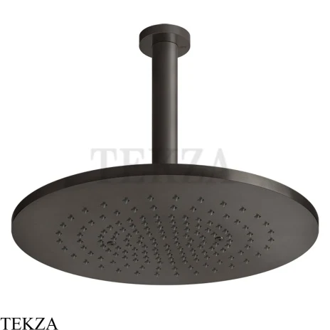Gessi 316 SHOWER Верхняя душевая лейка с потолочным креплением 54152-707, Black Metal Brushed PVD