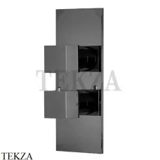 FIMA Carlo Frattini FIT Термостат для душа 2-3 потока, F3509X7CS, Brushed black chrome