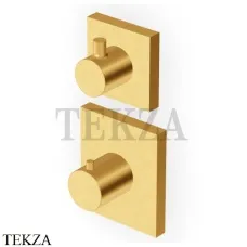 Zucchetti PAN Термостат для душа, 2-3 выхода, внешняя часть ZP8646.C41, brushed gold
