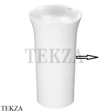Duravit White Tulip Раковина напольная с крышкой, слив в стену, 2702500070, белый глянец