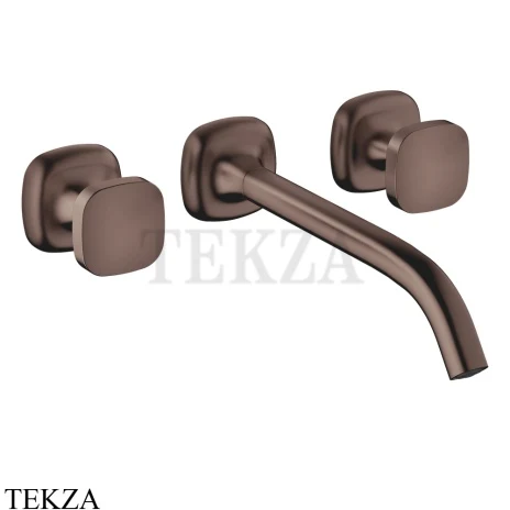 Dornbracht COYA Смеситель для раковины на 3 отв. 241, внешняя часть 36717404-43, Dark Bronze сатинированный