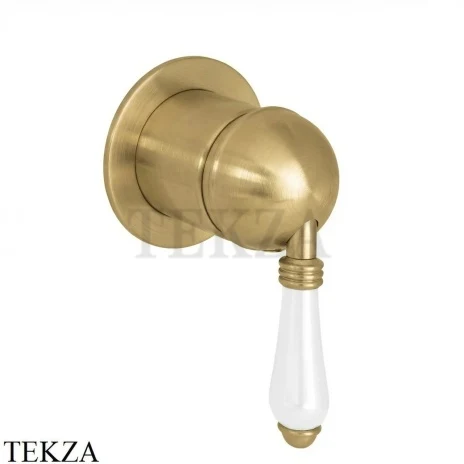 Nicolazzi Monocomando Смеситель для душа P.M.Blanc, внешняя часть 3406MOS75, Brushed brass