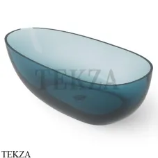 Dea Design Modern Ванна отдельностоящая овоидная 150x76 Glasstech DD8608 1500 R11, Dark Blue R11