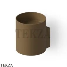 Dea Design Pedestal Basin Раковина подвесная круглая Solid Surface DD2013 400 1, Dark Camel №1