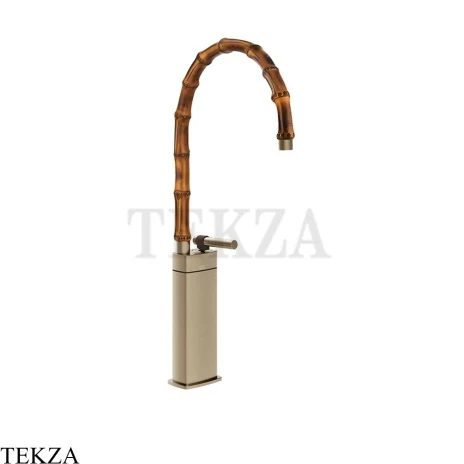 Gessi Jacqueline Смеситель для раковины высокий, без донного клапана 77037-149, нерж. сталь Brush / никель Brushed