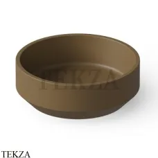 Dea Design Washbasins Раковина настольная круглая Solid Surface DD9096 430 1, Dark Camel №1