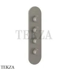 Gessi Ingranaggio-Anello Термостат для душа, 3 потока, внешняя часть 43066-149, Finox Brushed Nickel