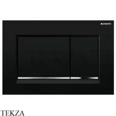 Geberit Sigma30 Клавиша смыва пластик 115.883.KM.1, черный/хром глянцевый
