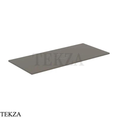 Flaminia Cubika столешница для ванной, цена за длину 100 см 100×38×1,2 см, серо-коричневый Taupe матовый