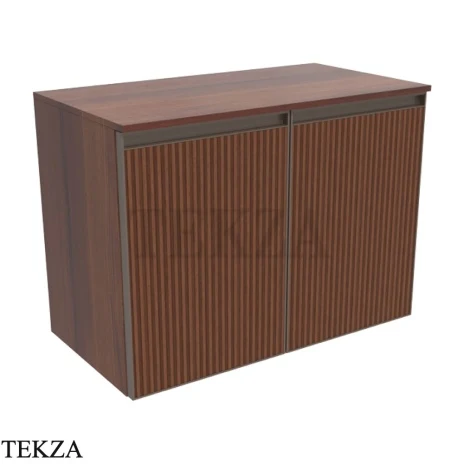 Flaminia Cubika тумба под раковину подвесная 70×37×50 см, 2 дверцы, орех Noce Greca