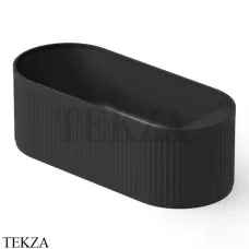 Dea Design Stripes Ванна отдельностоящая овальная 171x72 Solid Surface DD8801 1710 16, Black №16
