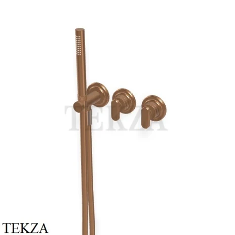 FIMA Carlo Frattini Park Line Смеситель для душа с гарнитуром, внешняя часть F1319WX8ZS, Brushed Amber Bronze