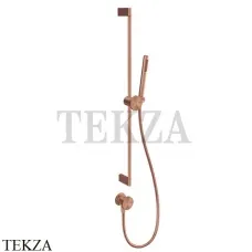 Gessi Origini MATERIC Штанга с лейкой, шланг и вывод воды 66142-708, Copper Brushed