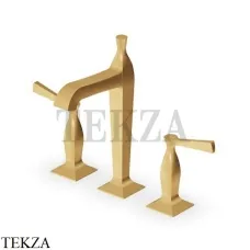 Zucchetti Bellagio Смеситель для раковины высокий, с донным клапаном ZB2426.C41, brushed gold PVD