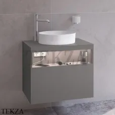 KEUCO Stageline Тумба под умывальник 65, 1 ящик, отверстие слева, USB-розетка 32854290100, инокс сатин KEUCO Stageline Тумба под умывальник 65, 1 ящик, отверстие слева, USB-розетка 32854290100, инокс сатин