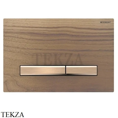 Geberit Sigma50 Клавиша смыва 115.670.JX.2, дерево черный орех-красное золото