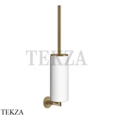 Gessi ANELLO Туалетный ершик настенный, композит белый 63719-726, Warm Bronze Br.