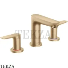 Hansgrohe Talis E Смеситель для раковины, с донным клапаном 71733140, Brushed Bronze