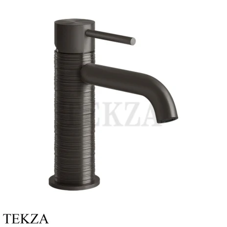 Gessi 316 TRAME Смеситель для раковины, без сливного гарнитура 54302-707, Black Metal Brushed PVD
