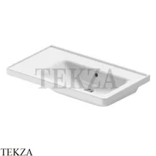Duravit D-Neo Раковина врезная для мебели, без отверстия, 80 с переливом, справа 2370800060, белый глянец Duravit D-Neo Раковина врезная для мебели, без отверстия, 80 с переливом, справа 2370800060, белый глянец