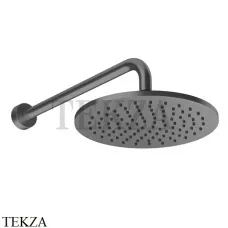 Gessi Origini MATERIC Верхний душ настенный, поворотный 66148-706, Black Metal PVD