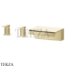 Newform Cascate Смеситель на борт ванны каскад 70033.M0.071, Gold satin