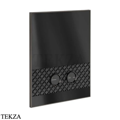Gessi Pelle Tresse Клавиша смыва для инсталляции Geberit Sigma 8 и Sigma 12, 78911-440, Nero/ Black Metal Br. PVD