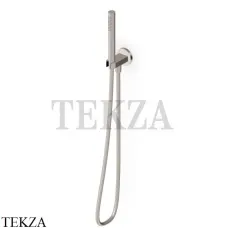 Zucchetti Душевой гарнитур, стержневая латунная лейка 1 режим Z94022.C3, Brushed Nickel