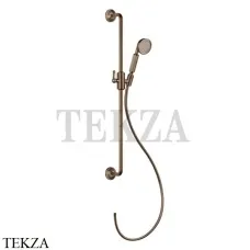 Gessi VENTI20 Штанга в комплекте с душевой лейкой, шланг 65144-708, Copper Brushed Gessi VENTI20 Штанга в комплекте с душевой лейкой, шланг 65144-708, Copper Brushed