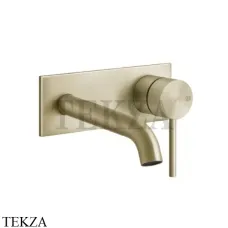 Gessi 316 FLESSA Смеситель для раковины, внешняя часть, 11-14 см 54088-727, Brushed Brass
