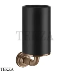 Gessi VENTI20 Стакан настенный черный 65408-708, Copper Brushed Gessi VENTI20 Стакан настенный черный 65408-708, Copper Brushed