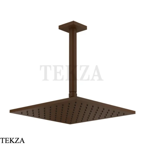 Gessi RILIEVO Потолочная душевая лейка с кронштейном под размер 59159-845, Dark Bronze