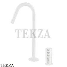 FIMA Carlo Frattini Spillo TECH X Смеситель для раковины, с донным клапаном F3271TNCXBS, белый матовый