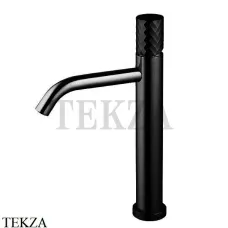 FIMA Carlo Frattini Spillo TECH X Смеситель для раковины, с донным клапаном F3031TLXSXNS, черный матовый