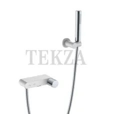 Boheme Stick Смеситель для ванны с изливом и гарнитуром Stick 123-WCR.2 White TOUCH Chrome